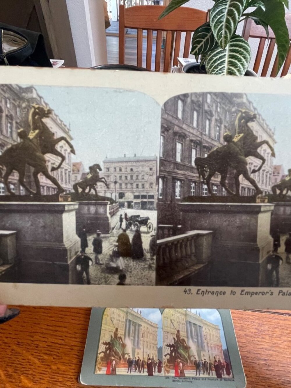 Vintage Berlin & Europe Stereoview Card Collection - Emperors Palace Brandenburg